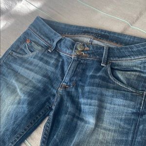 Hudson skinny low rise jeans